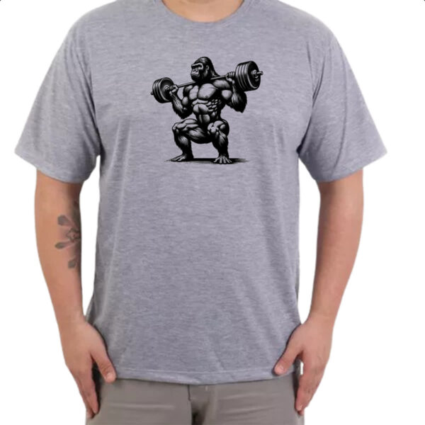 Camiseta Cinza Gorila maromba - Imagem 3