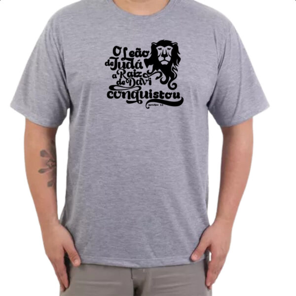 Camiseta Cinza Gospel Apocalipse 5.5 - Imagem 3