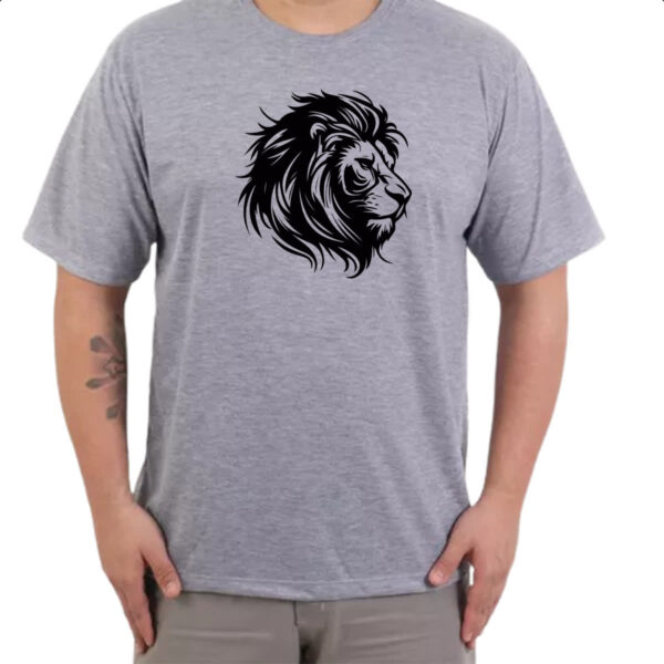 Camiseta Cinza Leao de Juda Linear - Imagem 3