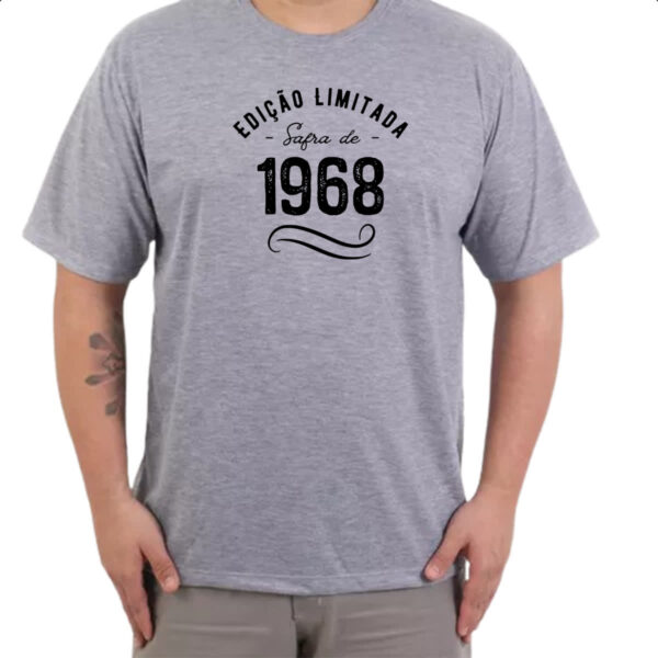 Camiseta Cinza Ano de safra 1968 - Imagem 3