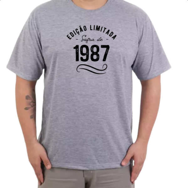 Camiseta Cinza Ano de safra 1987 - Imagem 3