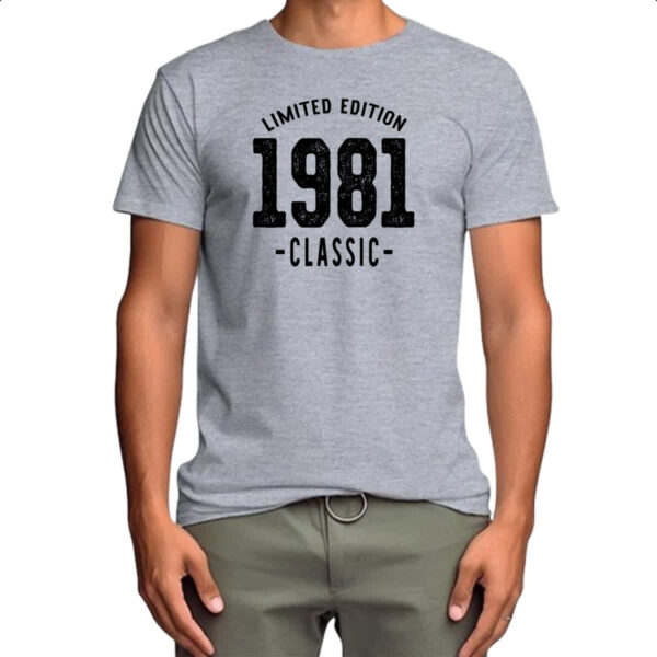 Camiseta Cinza Limited Edition Classic 1981 - Imagem 4