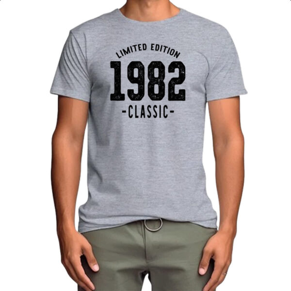 Camiseta Cinza Limited Edition Classic 1982 - Imagem 4