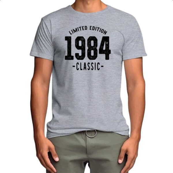 Camiseta Cinza Limited Edition Classic 1984 - Imagem 4