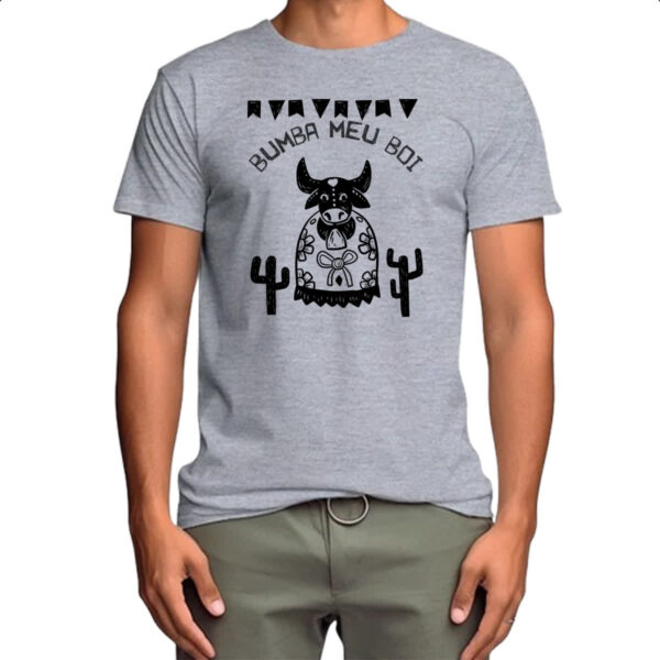 Camiseta Cinza Bumba meu boi - Imagem 4