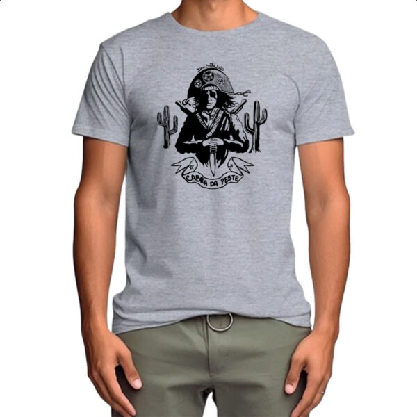 Camiseta Cinza Cabra da peste - Imagem 4
