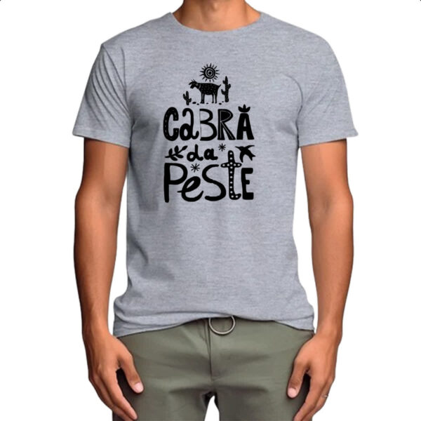 Camiseta Cinza Cabra da peste elementos nordestinos - Imagem 4