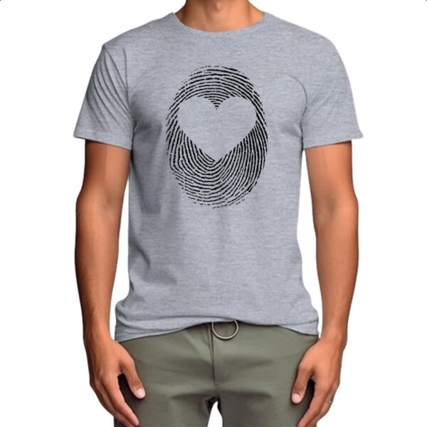 Camiseta Cinza Digital do amor - Imagem 4