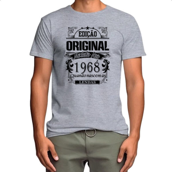 Camiseta Cinza Edicao Original 1968 - Image 4