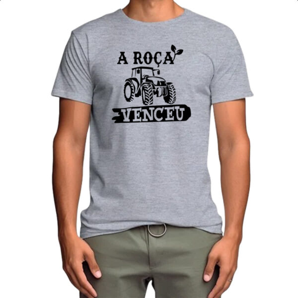 Camiseta Cinza A roca venceu - Imagem 4