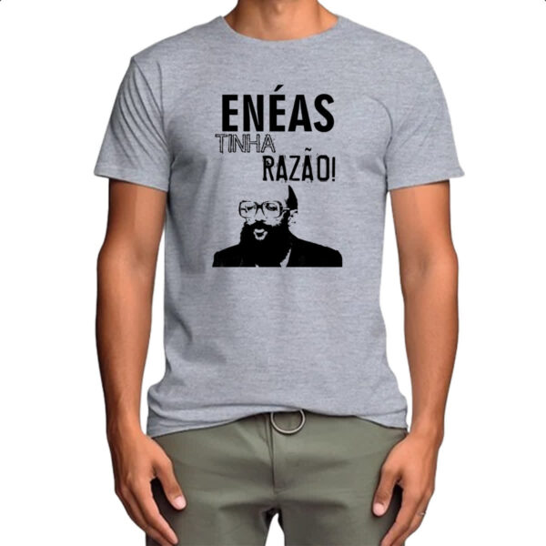 Camiseta Cinza Eneas tinha razao - Imagem 4