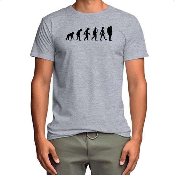 Camiseta Cinza Evolucao astronauta - Image 4
