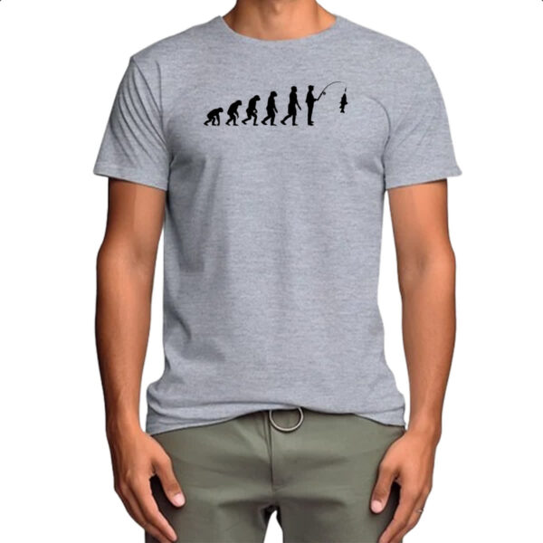 Camiseta Cinza Evolucao pescaria - Image 4