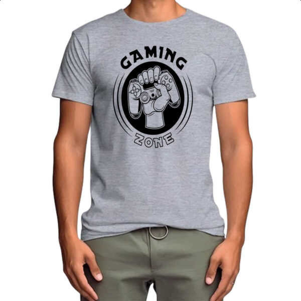 Camiseta Cinza Gaming Zone - Imagem 4
