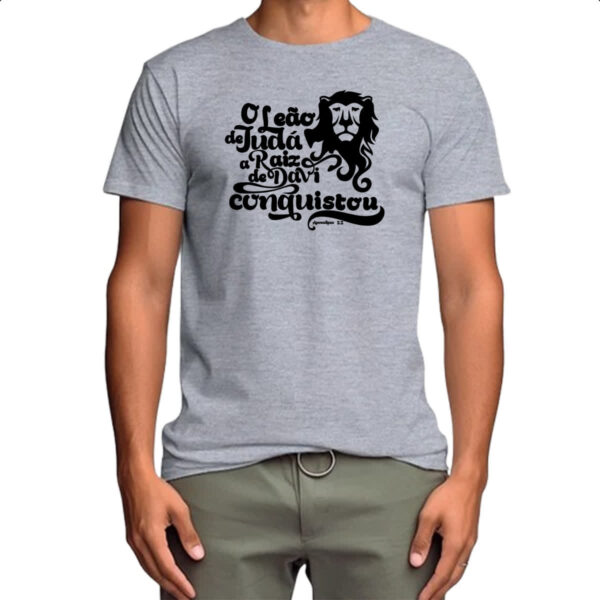 Camiseta Cinza Gospel Apocalipse 5.5 - Imagem 4
