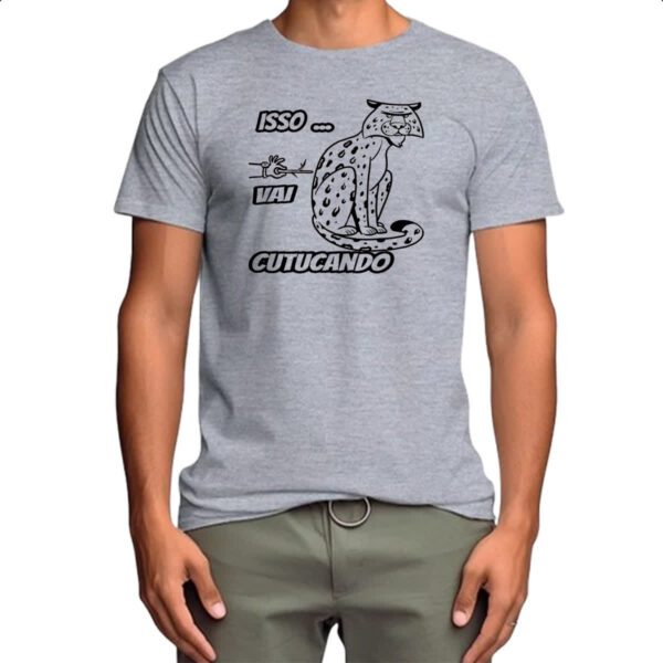 Camiseta Cinza Isso vai cutucando - Imagem 4