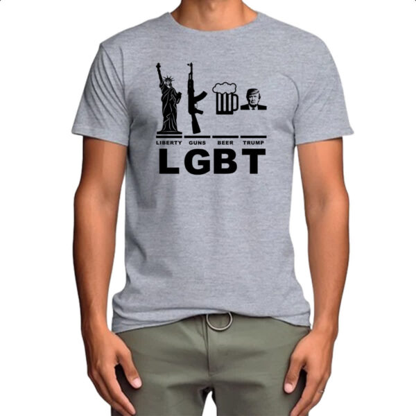 Camiseta Cinza LGBT - American Parody - Imagem 4
