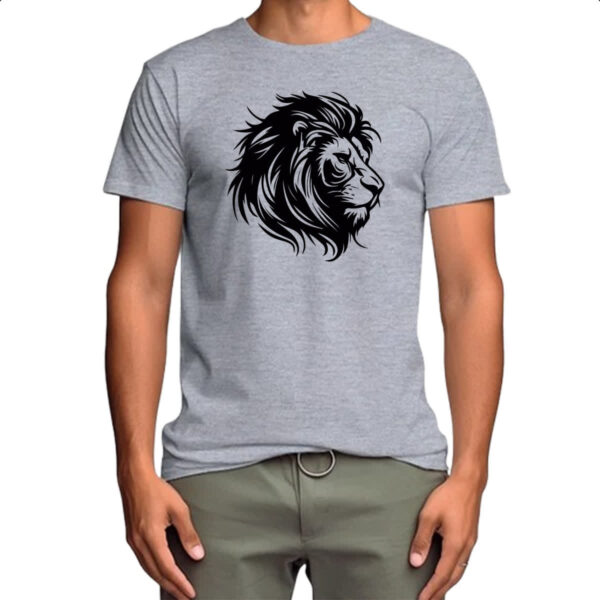 Camiseta Cinza Leao de Juda Linear - Imagem 4