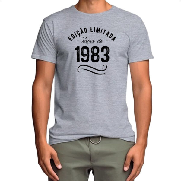 Camiseta Cinza Ano de safra 1983 - Imagem 4