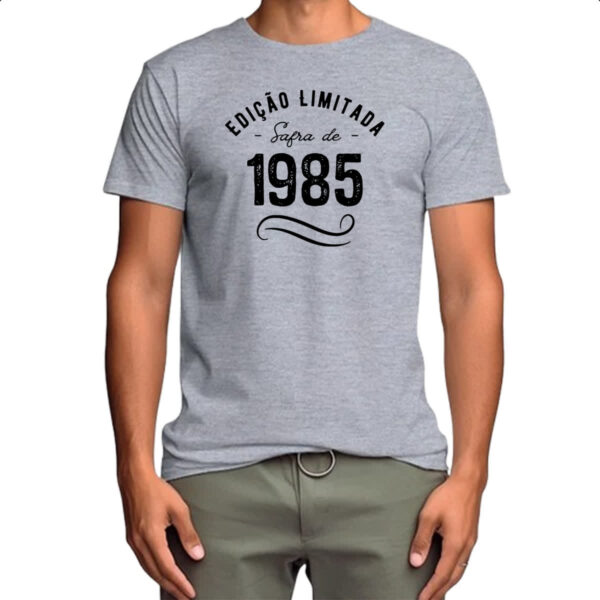 Camiseta Cinza Ano de safra 1985 - Imagem 4
