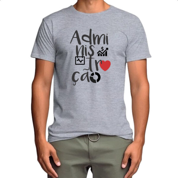 Camiseta Cinza Administracao - 2 - Imagem 4
