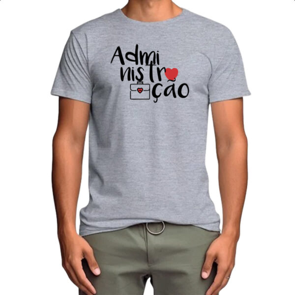 Camiseta Cinza Administracao - 3 - Imagem 4