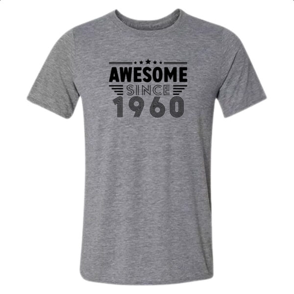 Camiseta Cinza Awesome since 1960
