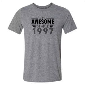 Camiseta Cinza Awesome since 1997