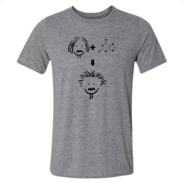 Camiseta Cinza Albert Einstein Cafeina