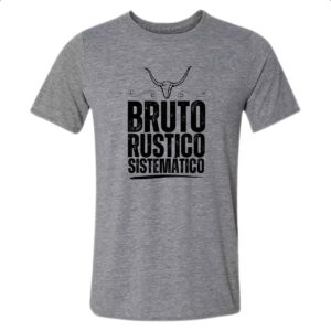 Camiseta Cinza Bruto Rustico Sistematico