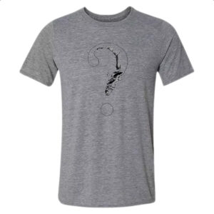 Camiseta Cinza Caveira interrogacao