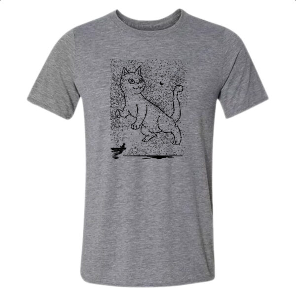 Camiseta Cinza Constelacao Gato
