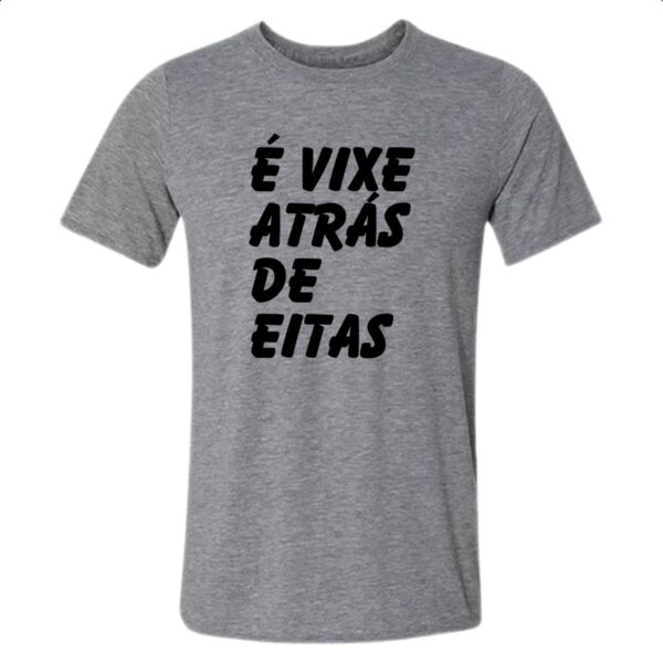 Camiseta Cinza E vixe atras de eitas