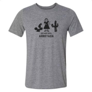 Camiseta Cinza Estado Civil Arretada