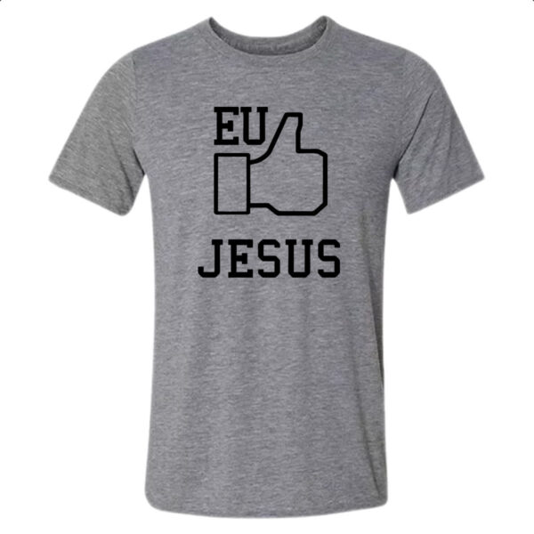 Camiseta Cinza Eu Curto Jesus
