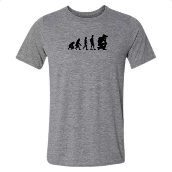 Camiseta Cinza Evolucao fotogrago