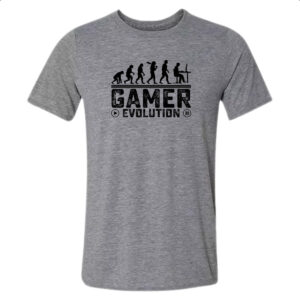 Camiseta Cinza Evolucao gamer
