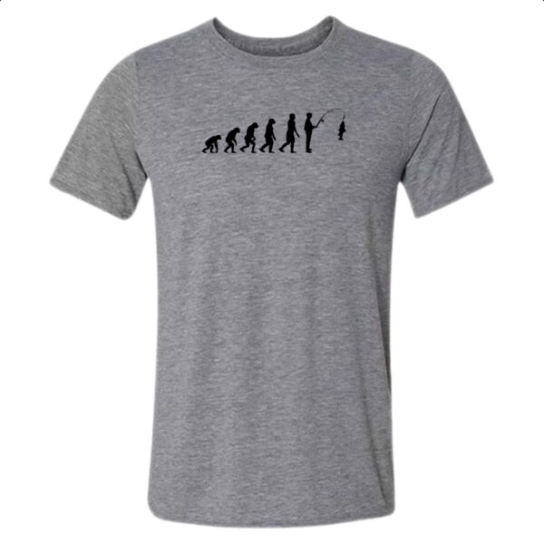 Camiseta Cinza Evolucao pescaria