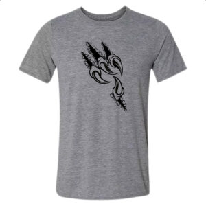 Camiseta Cinza Garras de aguia rasgando