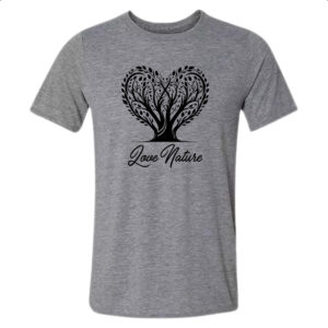 Camiseta Cinza Amo a natureza