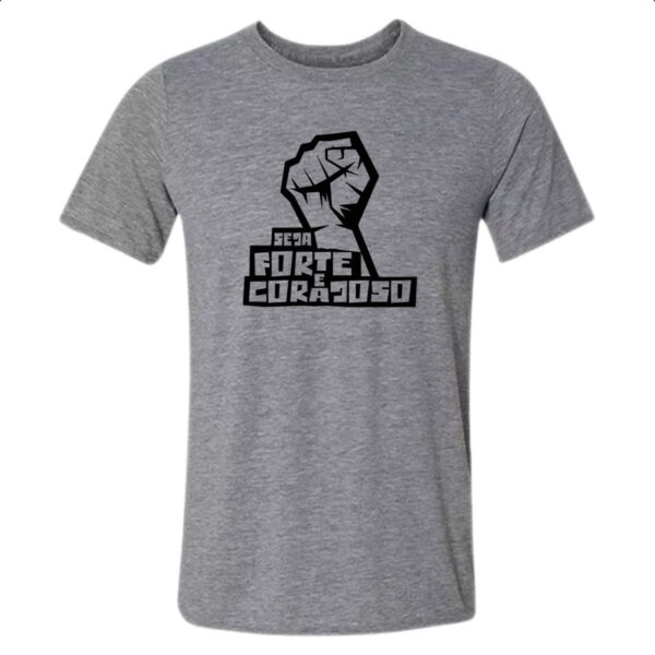 Camiseta Cinza Gospel Josue 1.9