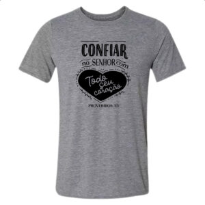 Camiseta Cinza Gospel Proverbios 3.6