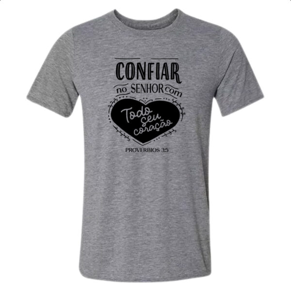 Camiseta Cinza Gospel Proverbios 3.6