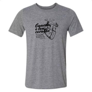 Camiseta Cinza Gospel Proverbios 4-23