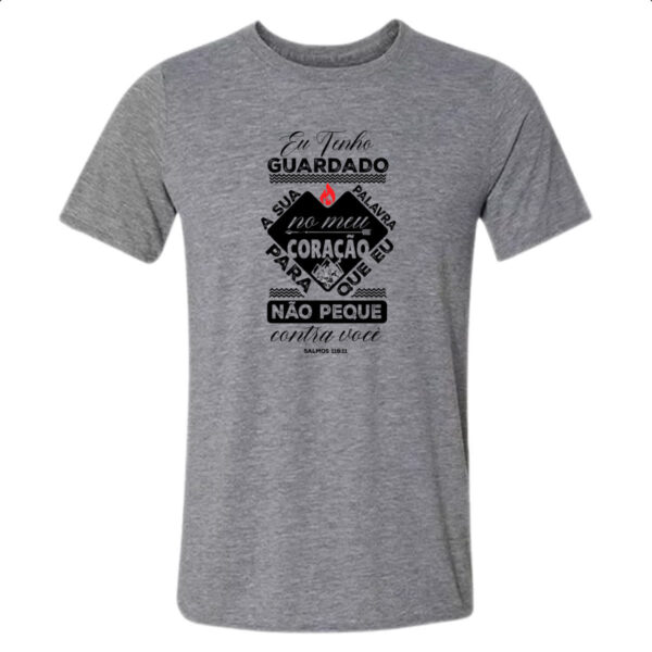 Camiseta Cinza Gospel Salmos 119.11 PB