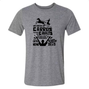 Camiseta Cinza Gospel Salmos 20.7