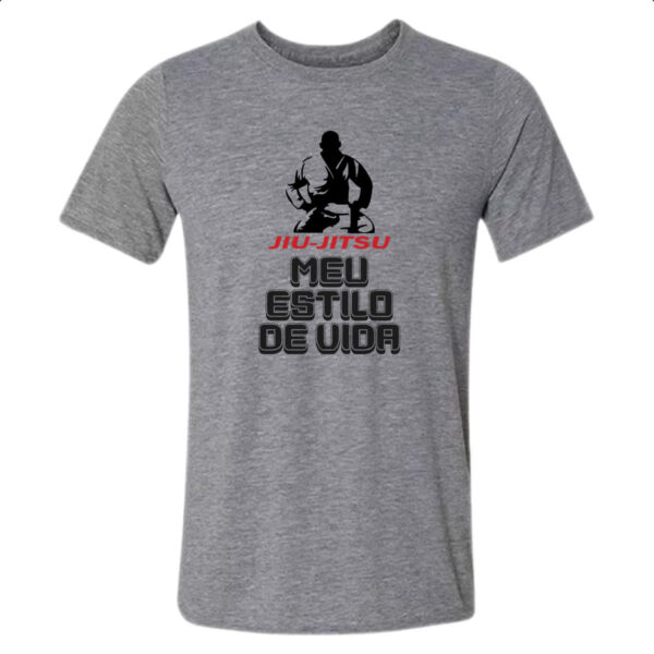 Camiseta Cinza Jiu-Jitsu estilo de vida