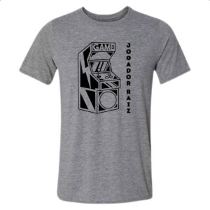 Camiseta Cinza Jogador gamer raiz