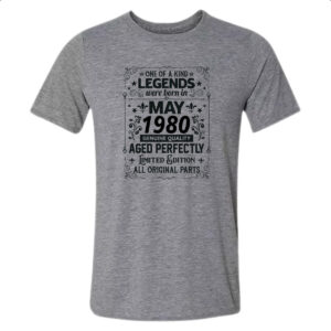 Camiseta Cinza Legends Were Born MAI-1980