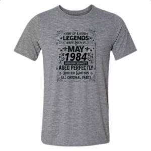 Camiseta Cinza Legends Were Born MAI-1984